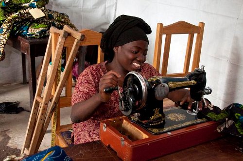 Authentic African clothes and crafts sewn by disabled women in DR Congo.