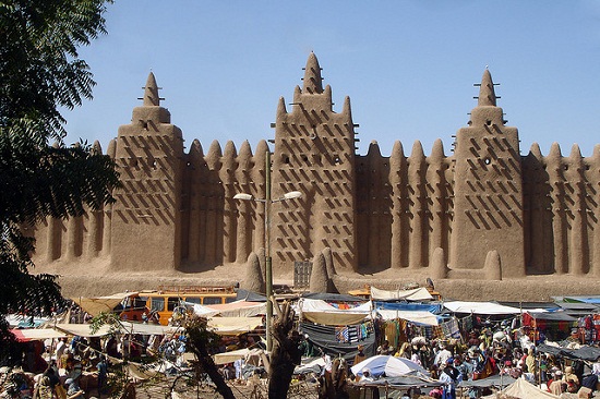 The famous mud Mosque at Djenne, in Mali. Image credit: Carsten ten Brink.