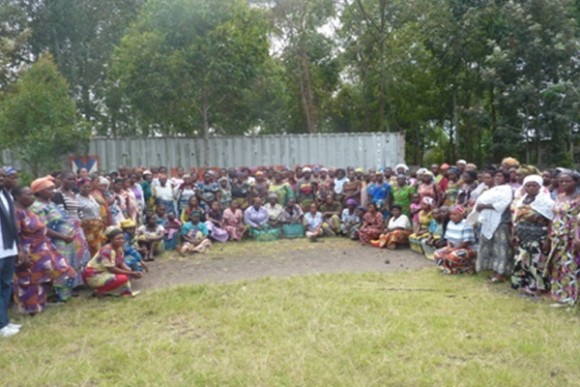 Participants in the early warning project of CSF, a Congolese organisation.