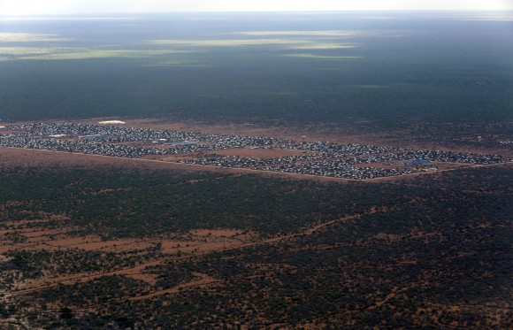 aerial Views of Ifo 2 Refugee camp in Dadaab, Kenya