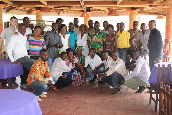 Peacebuilders attend Peace Direct's Peace Exchange in Central African Republic in 2015. 
