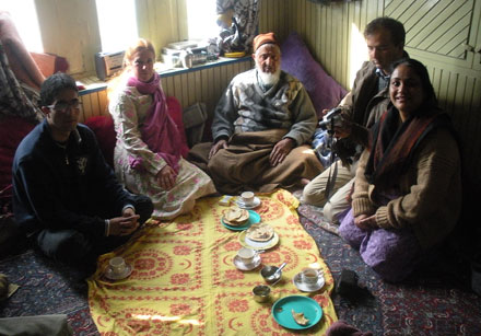 Ashima Kaul (right) with Mian Bashir (centre)