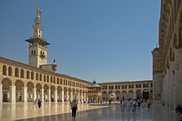 Umayyad Mosque, before it was damaged during the Syrian Civil War. Image credit: Chris Hill
