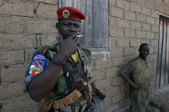 An armed fighter in 2007. The Central African Republic has suffered from conflict for several years. Image credit: hdptcar