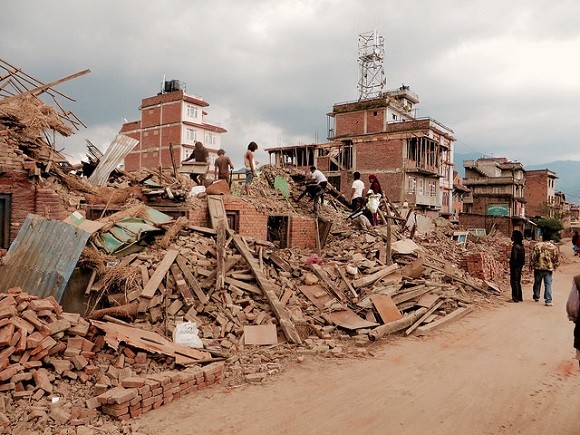 The earthquake in Nepal has caused huge damage. Image credit: SIM Central and South East Asia.