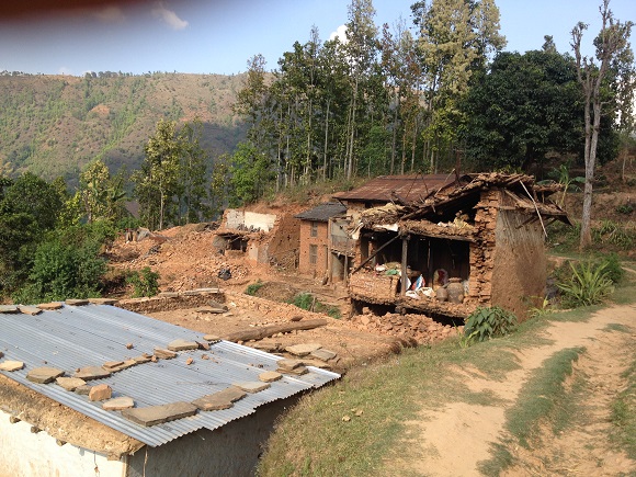 The earthquake has destroyed properties and livelihoods, and rebuilding infrastructure will take time. Image credit: Subindra Bogati