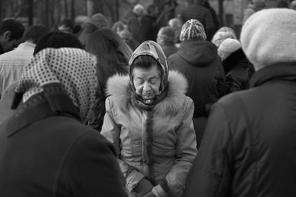Many of those fleeing the conflict in the east have gone to the capital, Kiev. Image credit: Steve Evans.